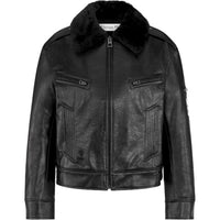 DIOR Logo Graffiti Leather Jacket