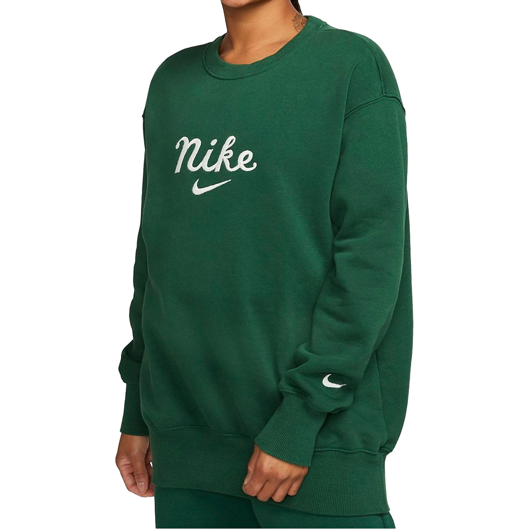 (WMNS) Nike Sportswear Oversized Crewneck Sweatshirt 'College Green' DZ4626-341