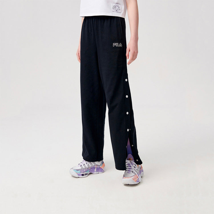 (WMNS) KKiFILA FUSION Casual Knit Long Pants Black T11W128602F-BK