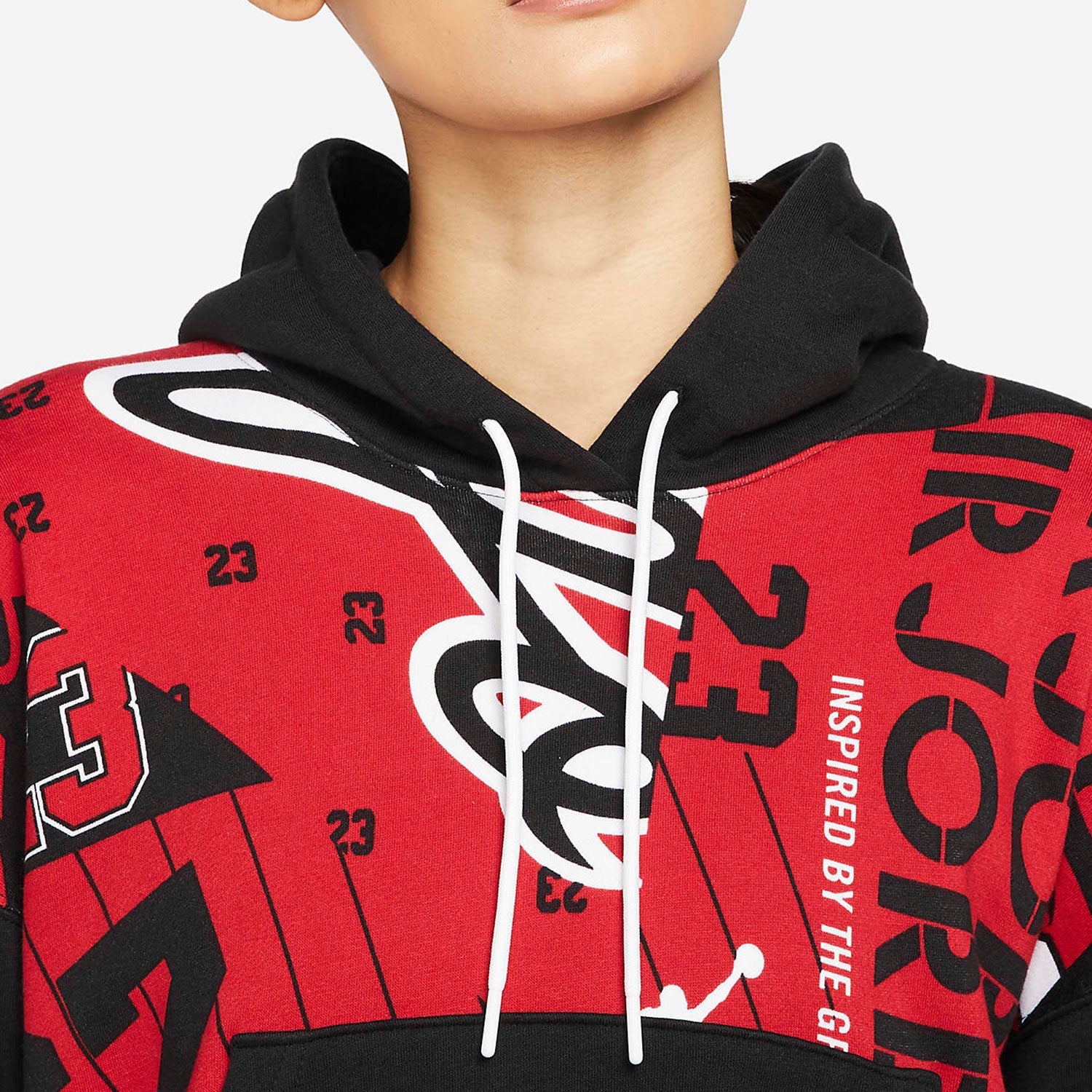 (WMNS) Air Jordan Fleece Allover Printed Hoodie DD9296-010