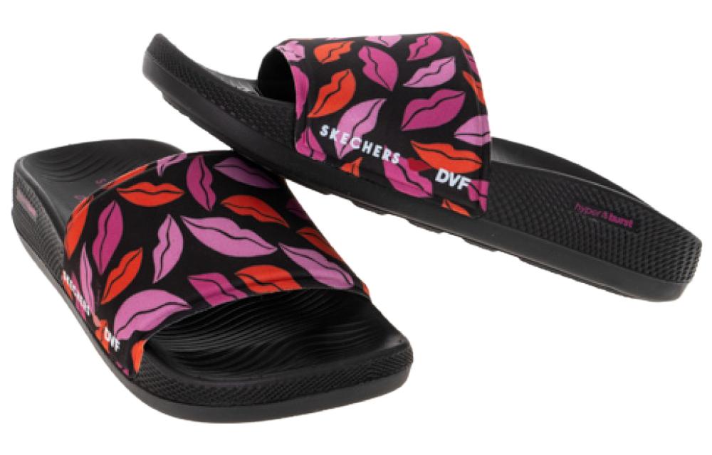 (WMNS) Skechers Hyper Goodyear DVF 'Black Pink Red' 140465-BKMT