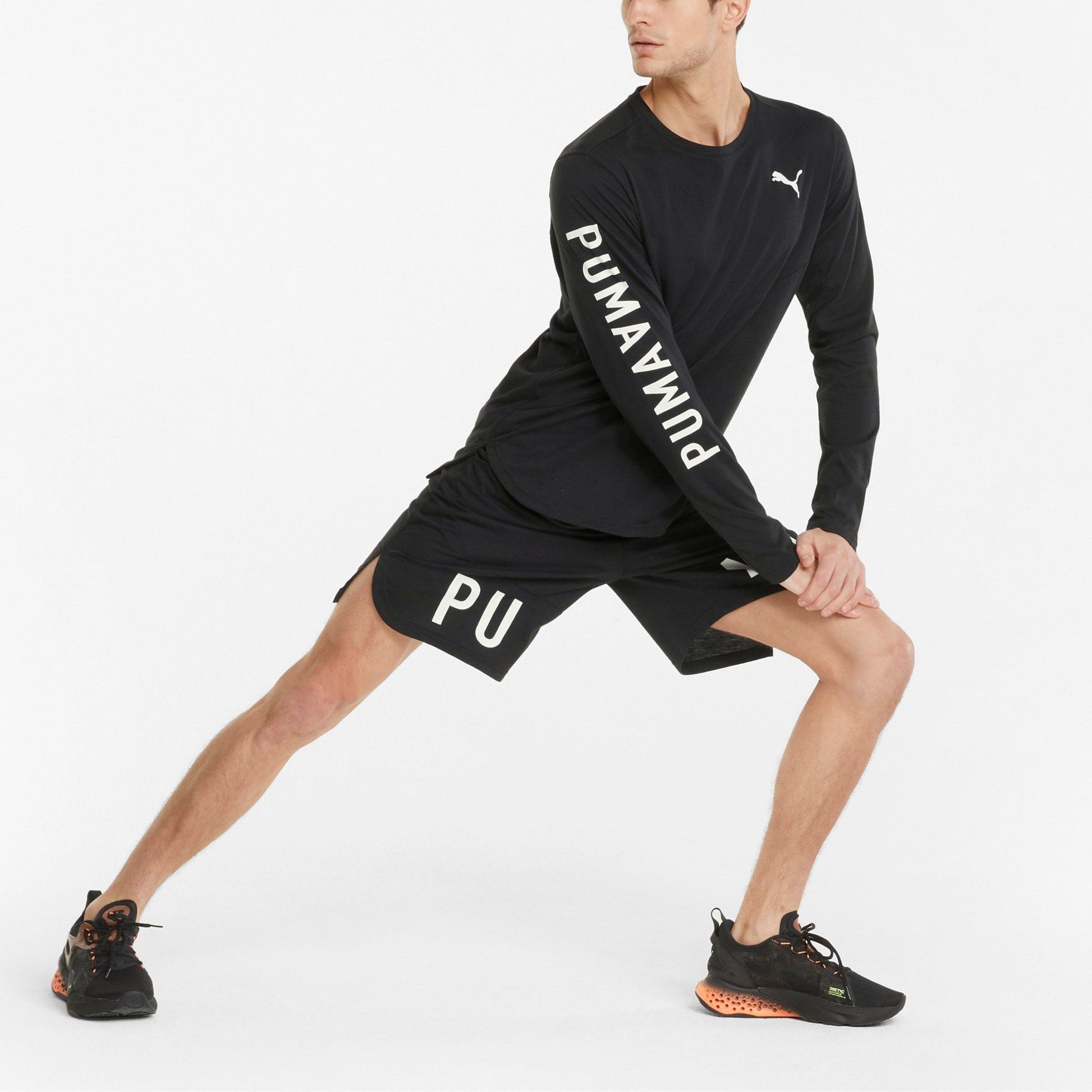 PUMA Train Long Sleeve Training Tee 'Black' 521538-01