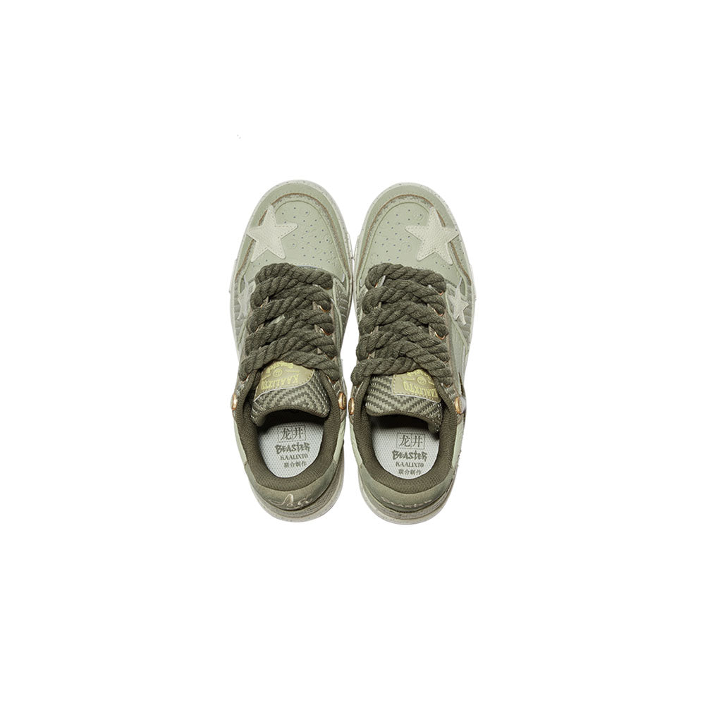 KAALIXTO x BEASTER Skateboarding Low 'Longjing Tea' KSH230713