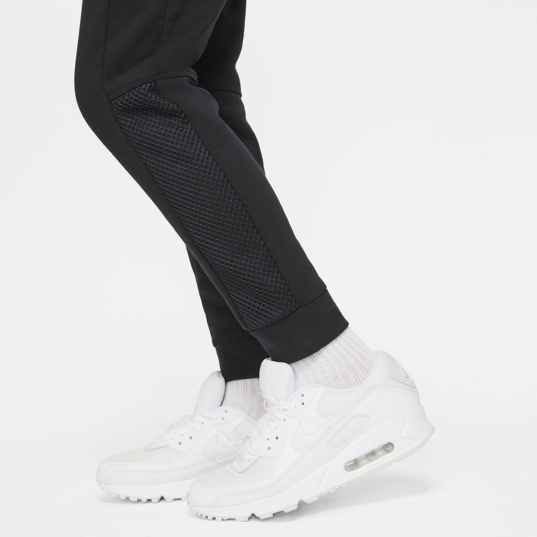 (GS) Nike Reflective Logo Printing Bundle Feet Sports Pants/Trousers/Joggers Boy Black DM8113-010