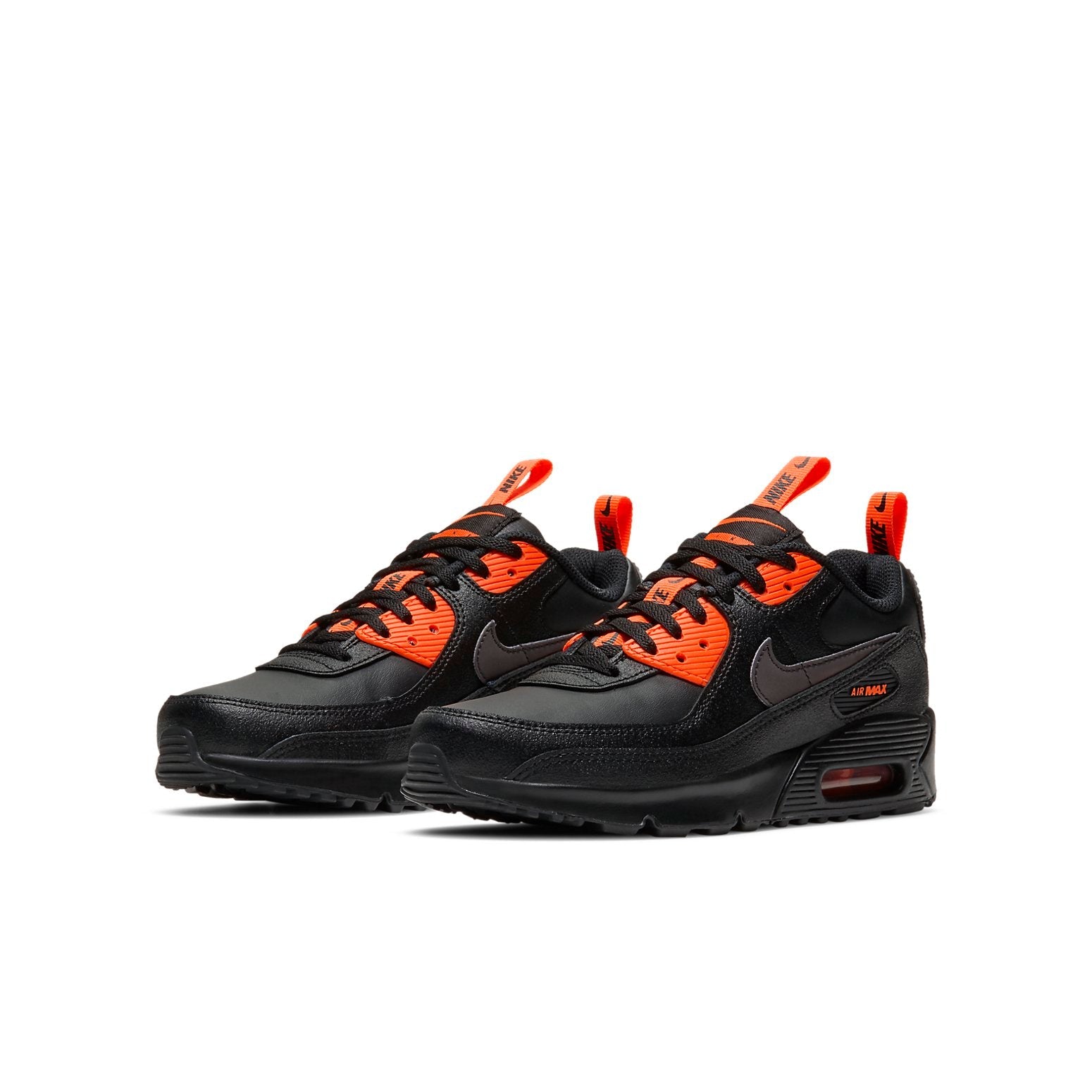 (GS) Nike Air Max 90 SE 'Black Total Orange' CT5231-001