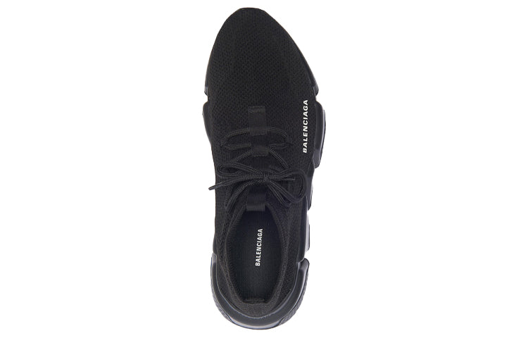 (WMNS) Balenciaga Speed Lace Up Trainer 'Knitted Black' 559353W1HP01000