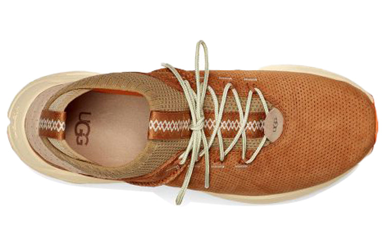 UGG Miwo Cowhide Breathable Mesh Sports Shoe Brown 1108039-OAK