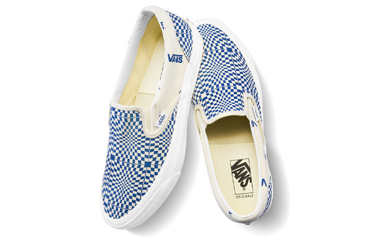 Vans Slip-On Optical Check 'True Blue' VN0A45JK1ZQ