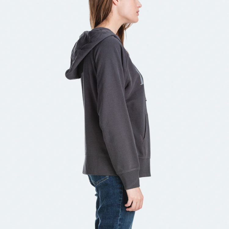 (WMNS) Levi's Alphabet Logo Printing Hoodie Gray 35946-0127
