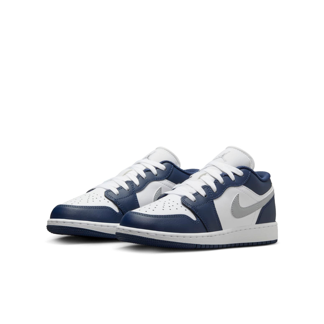 (GS) Air Jordan 1 Low 'Midnight Navy Wolf Grey' 553560-141