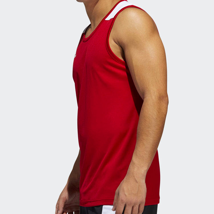 adidas Basketball Training Casual Sports Vest Red DY7372