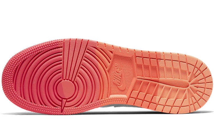 (GS) Air Jordan 1 Mid 'Metallic Silver Pink Crimson' 555112-006