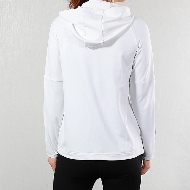 (WMNS) adidas 3S Fz Hoodie Training Hooded Jacket White FH8018