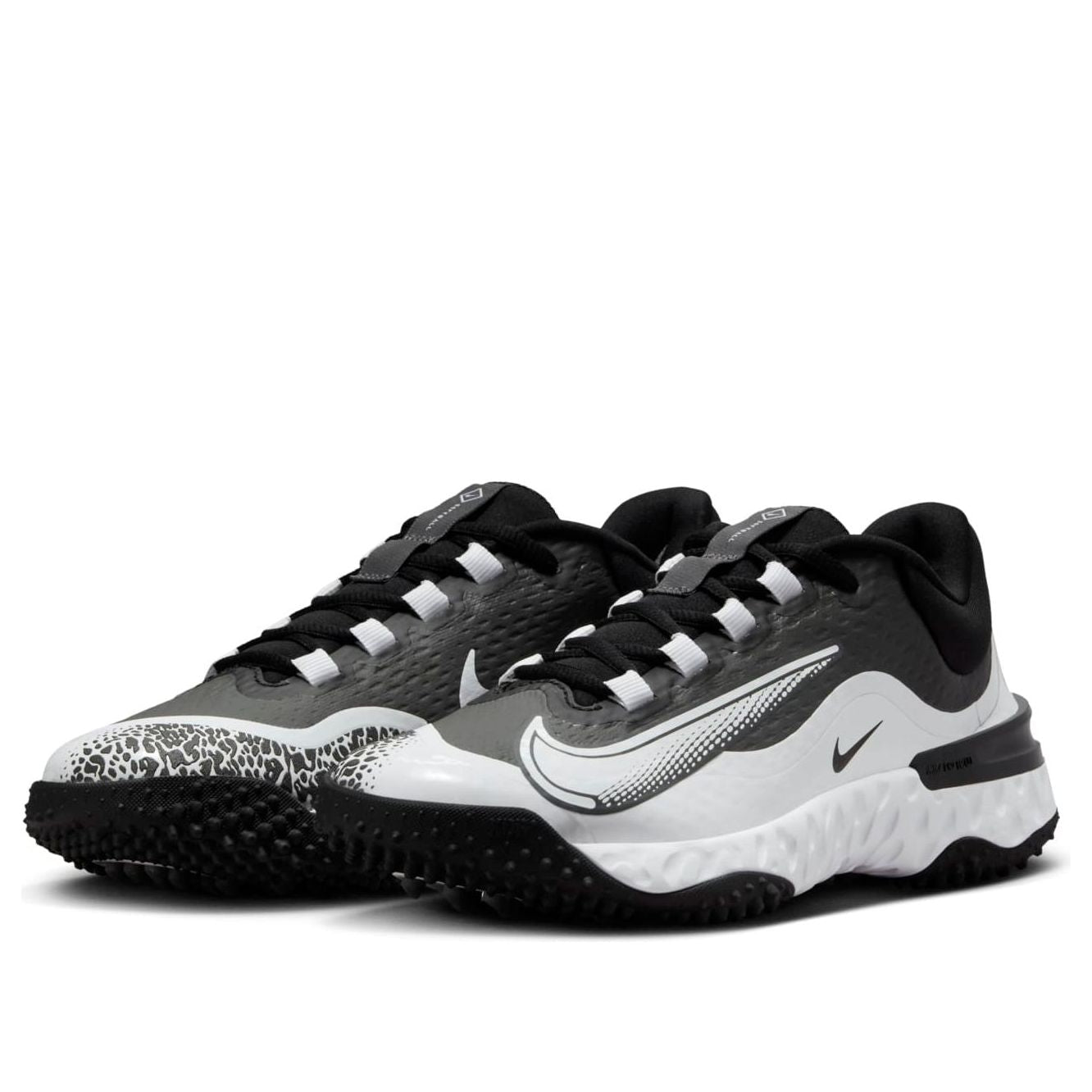 (WMNS) Nike Alpha Huarache Elite 4 Turf 'Black White' FD2746-002