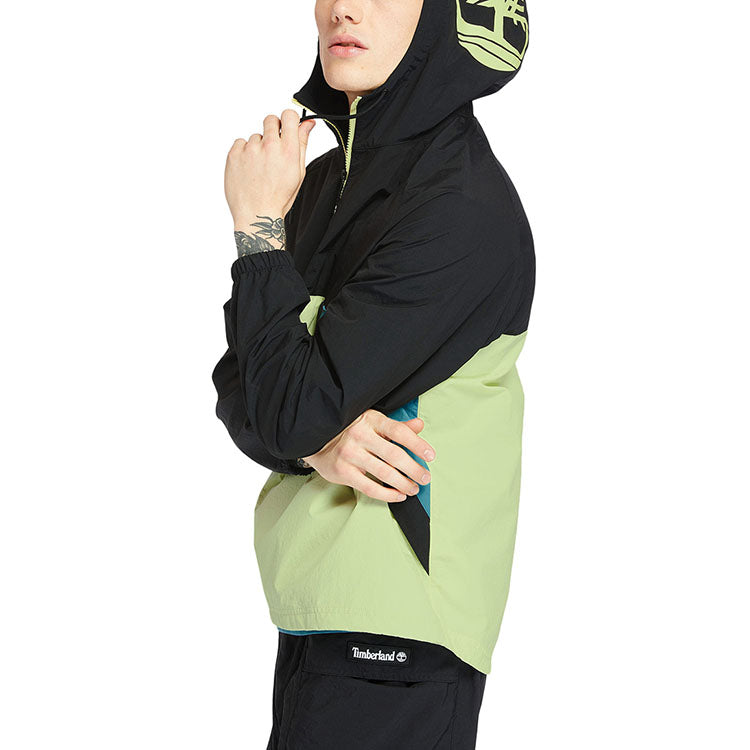 Timberland Pullover Windbreaker Jacket 'Black Green' A2BUU-BN1