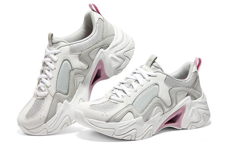 (WMNS) Skechers Stamina V3 'White Grey' 896151-WMLT