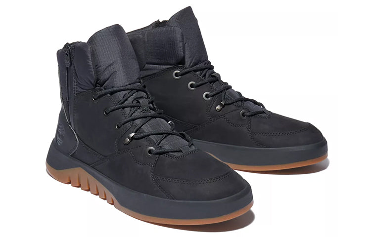 Timberland Supaway Side Zip Boots 'Black Nubuck' A2KQW001