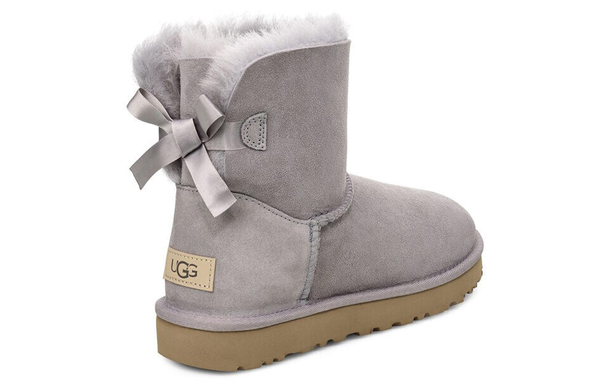 (WMNS) UGG Mini Bailey Bow II 'Grey' 1016501-SAMT