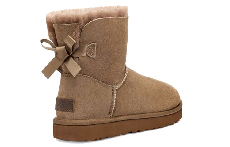 (WMNS) UGG Mini Bailey Bow II 2.0 'Brown' 1016501-HCK