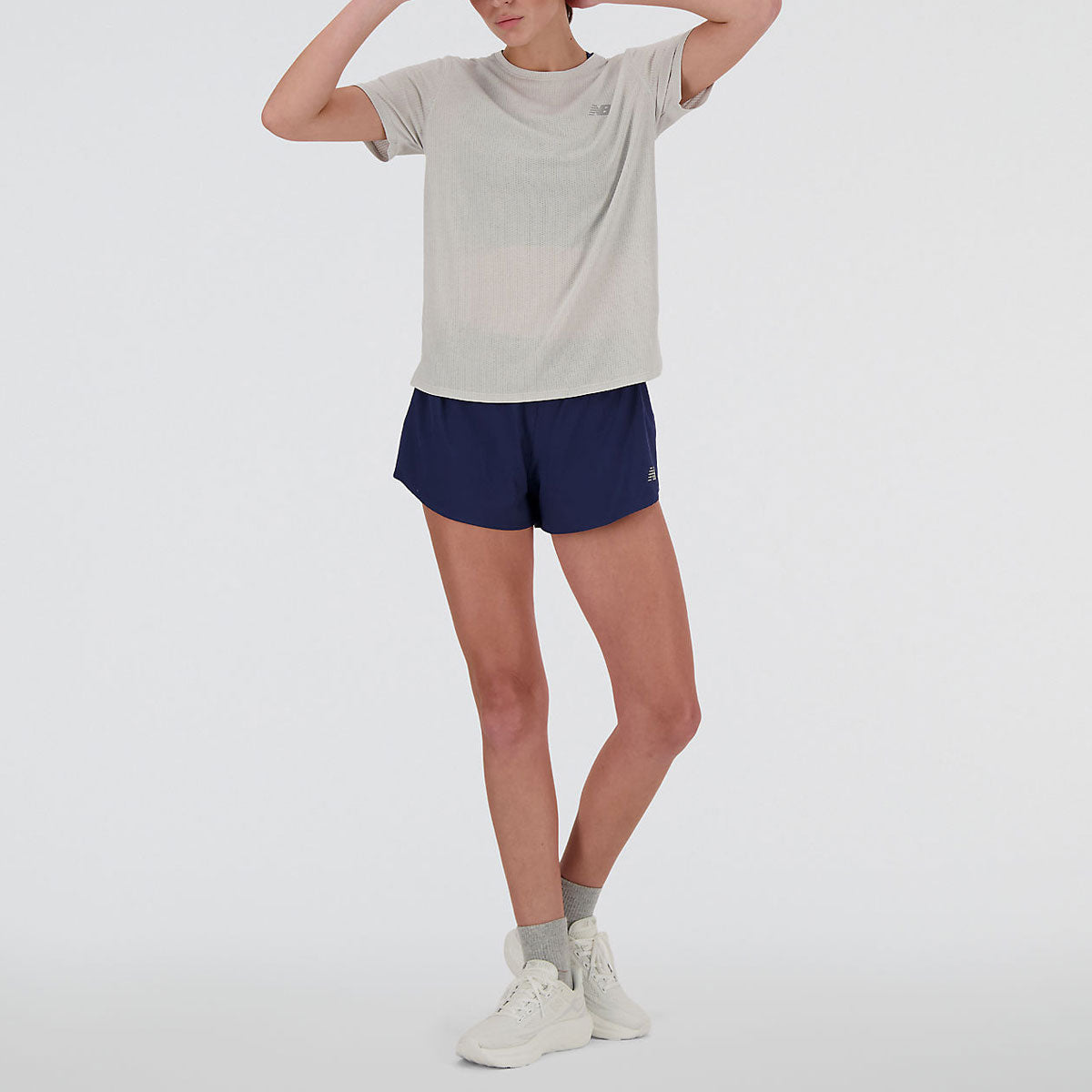 (WMNS) New Balance Athletics T-Shirt Asia Sizing 'Ash Heather' WT41253A-HH