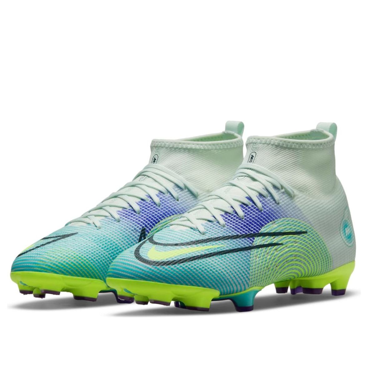 (GS) Nike Jr. Mercurial Superfly 8 Pro FG 'Green Blue' DN3772-375