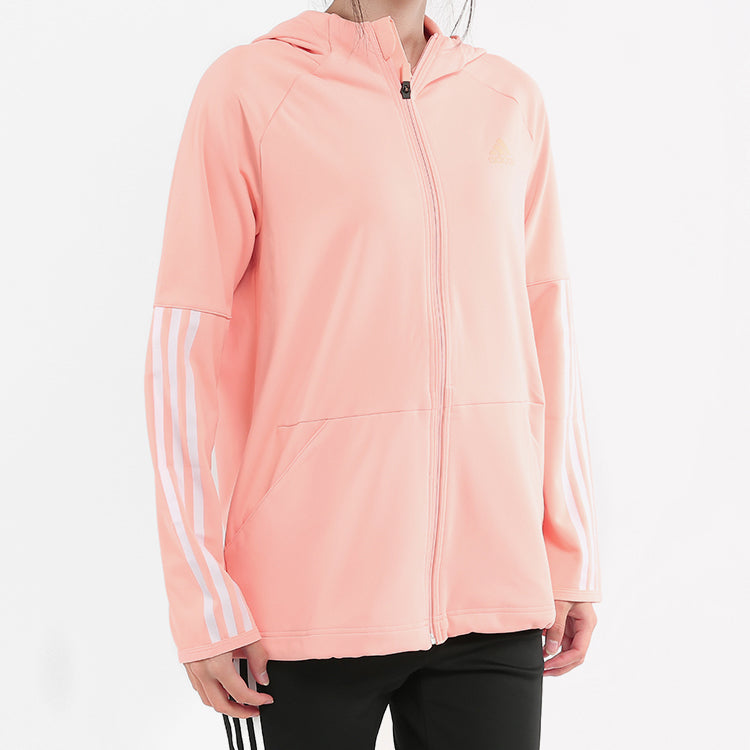 (WMNS) adidas 3S Fz Hoodie Training Hooded Jacket Pink EB5594