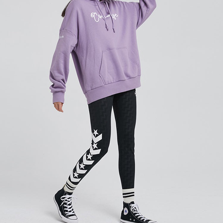 (WMNS) Converse Script Pullover PO Grey/Purple 10019176537