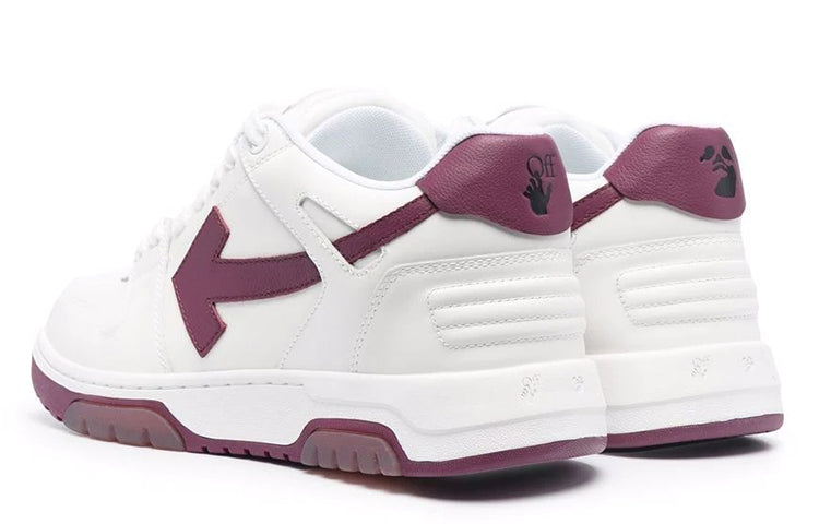 Off-White Out Of Office Low-Top Sneakers Deep-Wine 'Red White' OMIA189F21LEA0020135