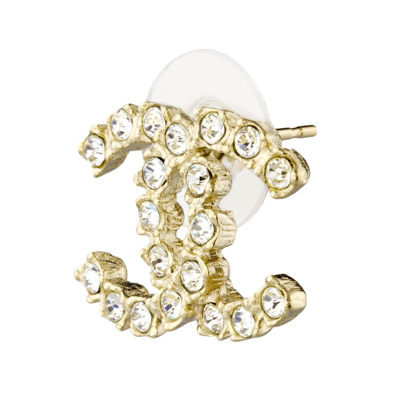 CHANEL Stud Earrings Women's Gold