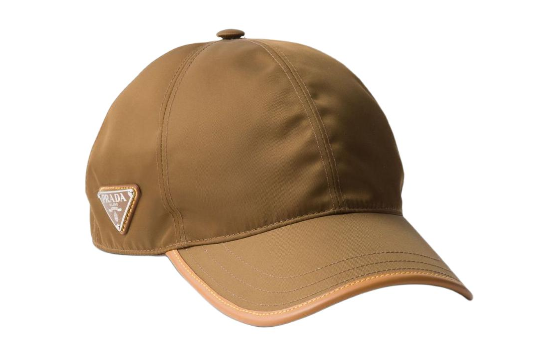 PRADA Textile Leather Cap