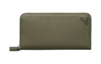 PRADA Saffiano Cow Leather Wallet Men's Green