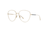 DIOR Metal Irregular Shape Eyeglass Frames Women's Gold