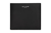 SAINT LAURENT Smooth Leather Wallet Men's Black