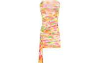 SAINT LAURENT Ruched Strapless Dress