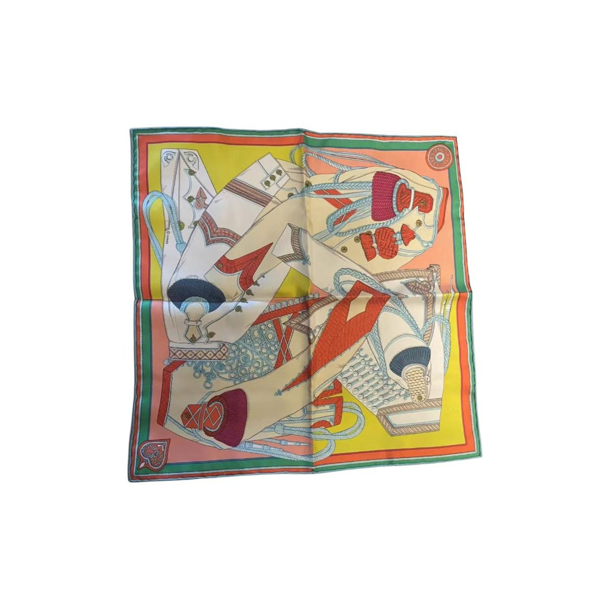 HERMES - Silk Scarves Unisex Multicolor