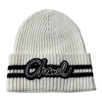 CHANEL Cashmere Beanies Unisex White