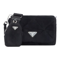 PRADA Fabric Crossbody Bag, Shoulder Bag Women's Black