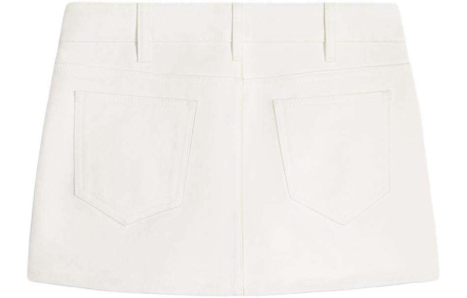 CELINE SS24 Denim Short Skirts Women's White