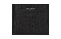 SAINT LAURENT East/West Embossed Bi Fold Wallet