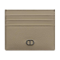 DIOR Grained Calfskin Card Holder Men's Beige