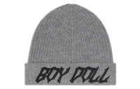 CELINE Slogan Embroidered Knit Beanie