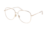 DIOR Metal Oval Eyeglass Frames Women's Gold