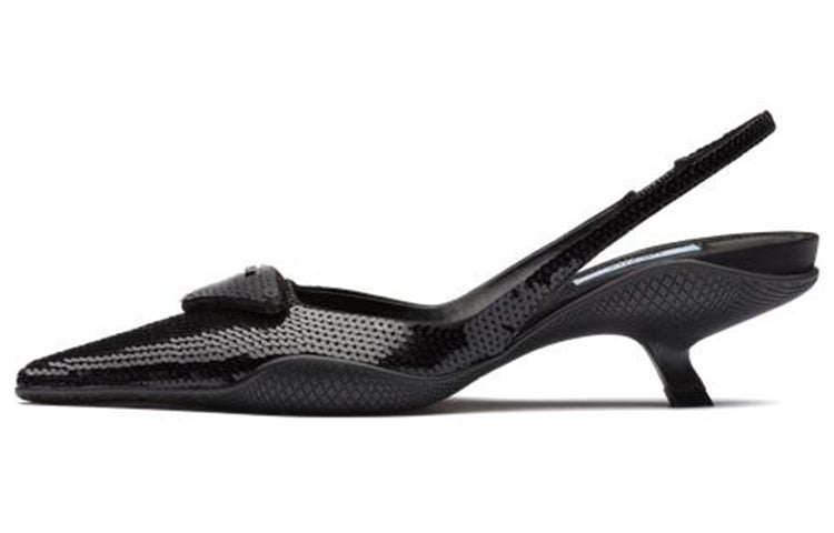 PRADA Irregular Heel High Heels Women's Black