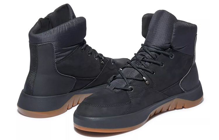Timberland Supaway Side Zip Boots 'Black Nubuck' A2KQW001