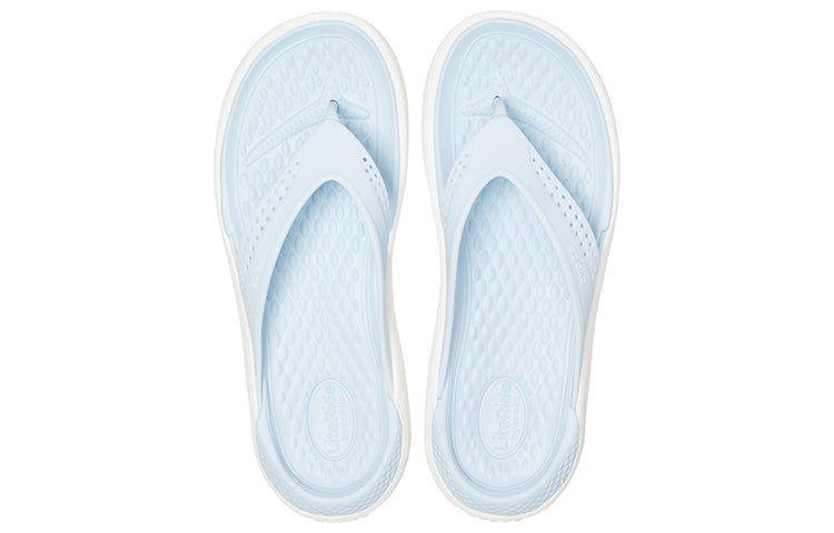 Crocs LiteRide Beach Cozy Stylish Unisex Light Blue Slippers 205182-4KA