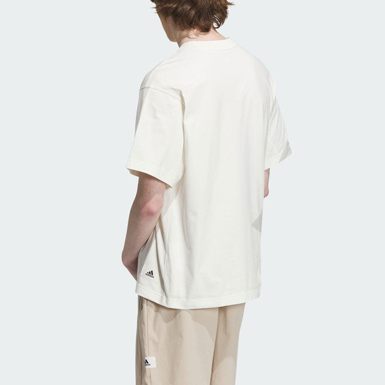 adidas Sportswear Lounge Graphic T-Shirts 'White' IP4979