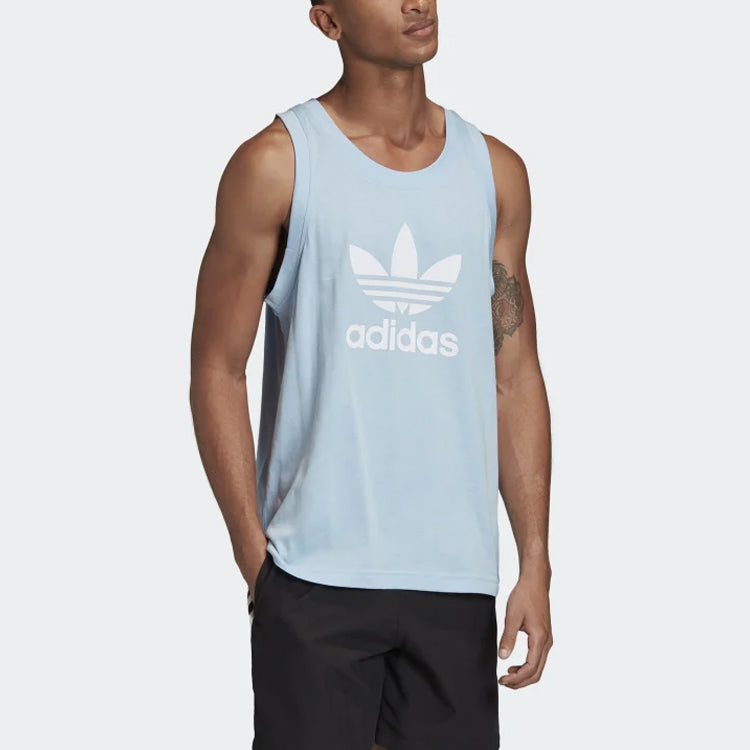 adidas originals Trefoil Logo Sleeveless Sports Vest Blue FM9944