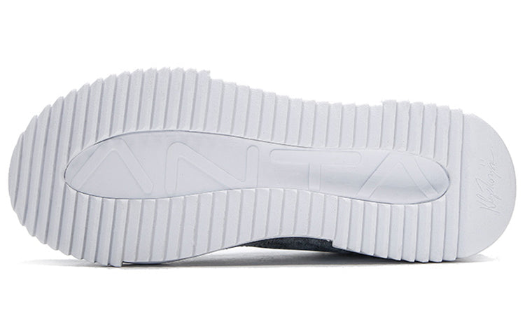 ANTA Going Crazy Leather 'Grey White' 112141801-4