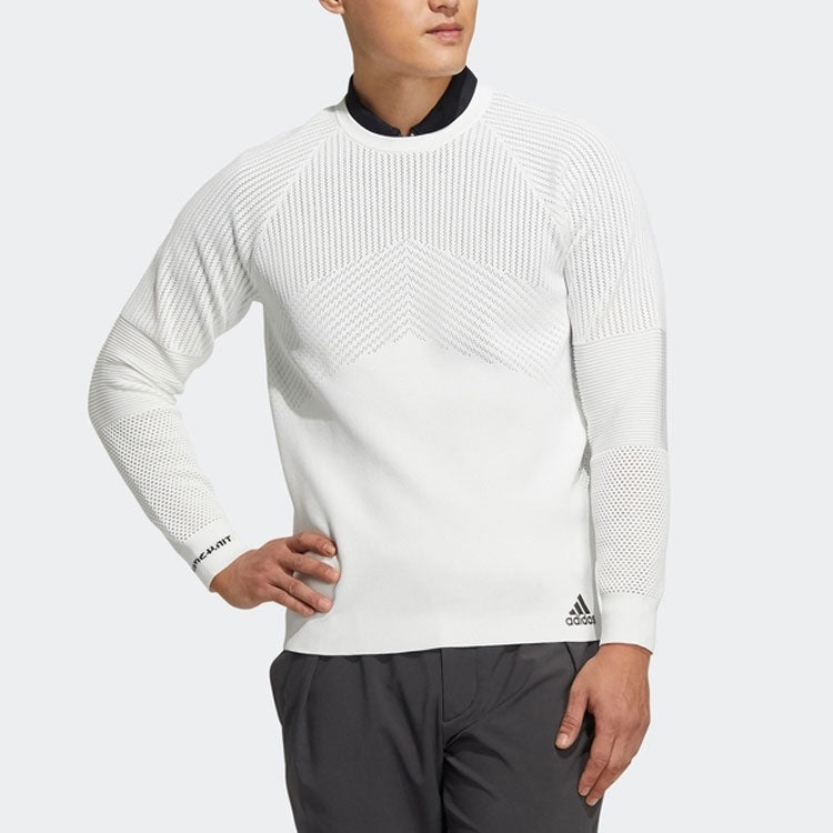 Men's adidas Golf Sports Pullover Knitwear White HB3598