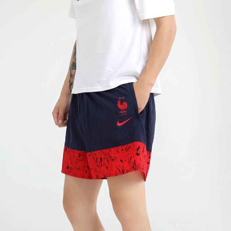 Nike Casual Running Sports Shorts Blue Red CI8474-498